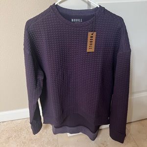 Nobull Women’s Quilted Pullover Crew. NWT!